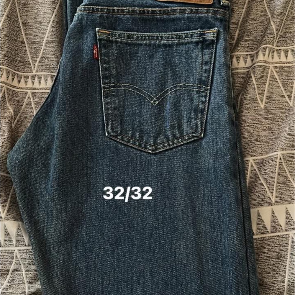 Levi's Men's Dark Blue Relaxed Jeans